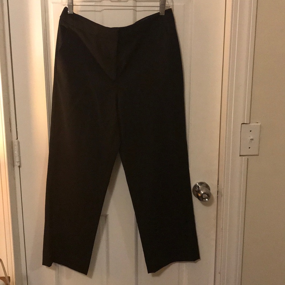 J. Crew super 120 black wool suit pants crop 6